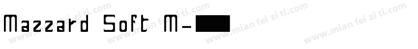 Mazzard Soft M字体转换